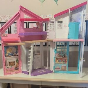 Barbie Dreamhouse with Pink and Blue Accents